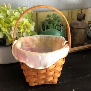 Vintage Longaberger Handwoven Basket - American Cancer Society